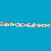 Strassz szalag - SILVER